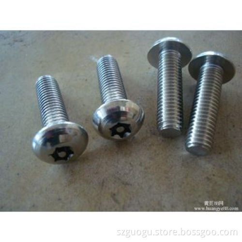 Torx recessed screw, hexalobular socket cheese head